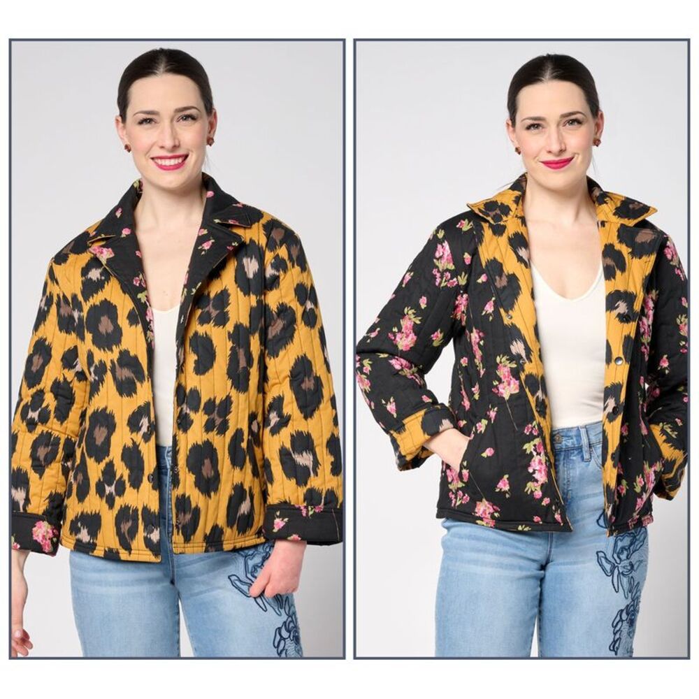 nicole by Nicole Miller Women's Jacket Sz S Reversible Multi-colored